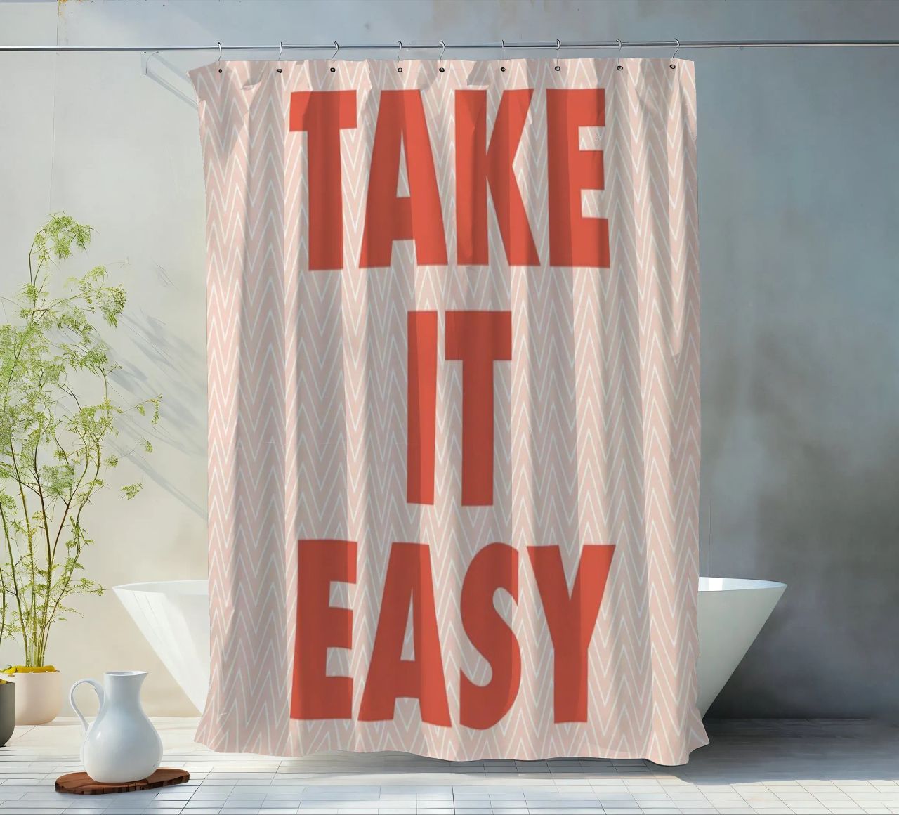Take It Easy Duschvorhang von The Native State