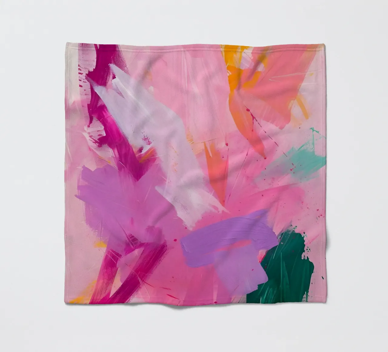 Art expressionniste abstrait "Color Splash" - Vibrant et audacieux plaid polaire de ClubArt