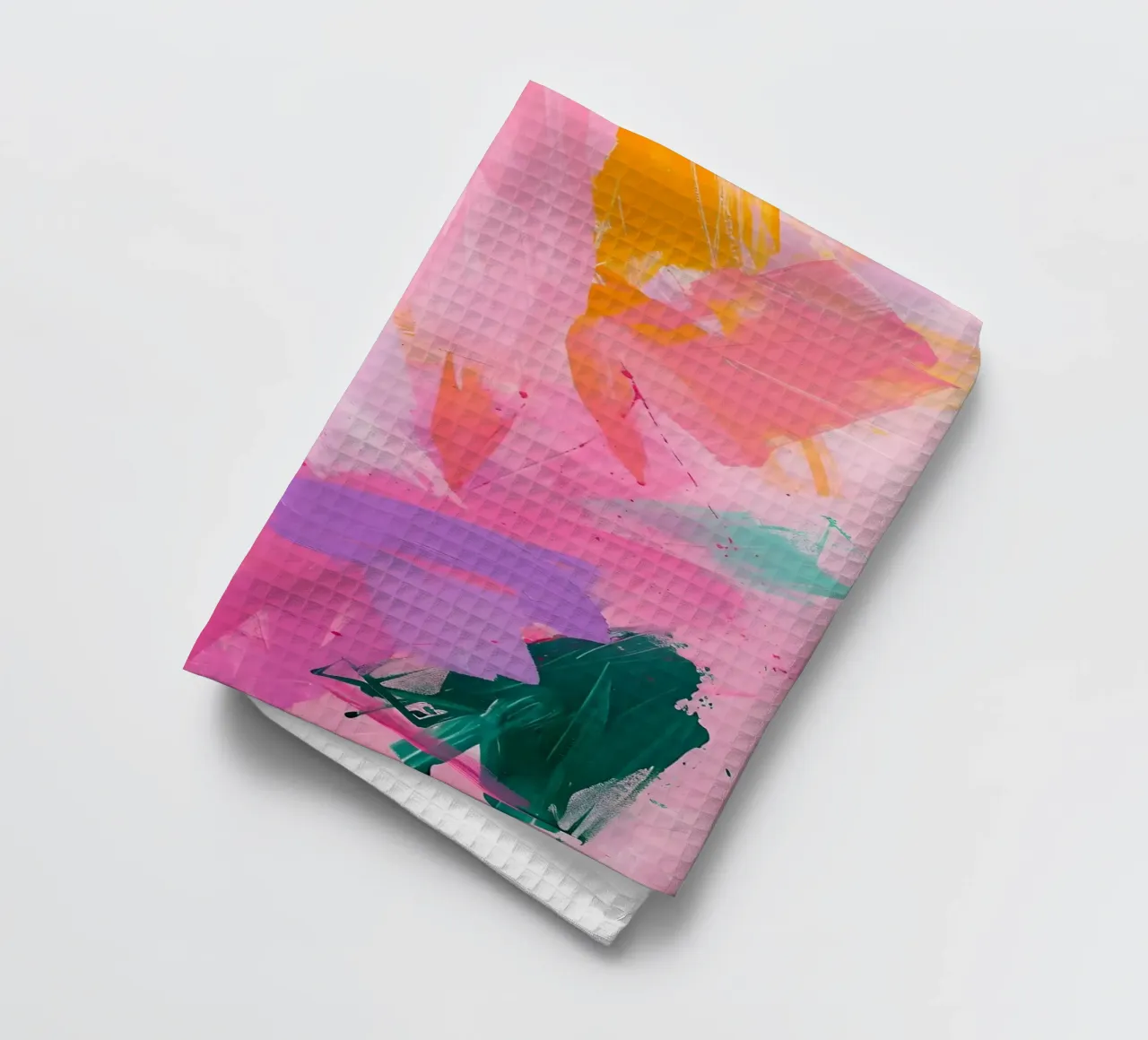Art expressionniste abstrait "Color Splash" - Vibrant et audacieux torchon de ClubArt