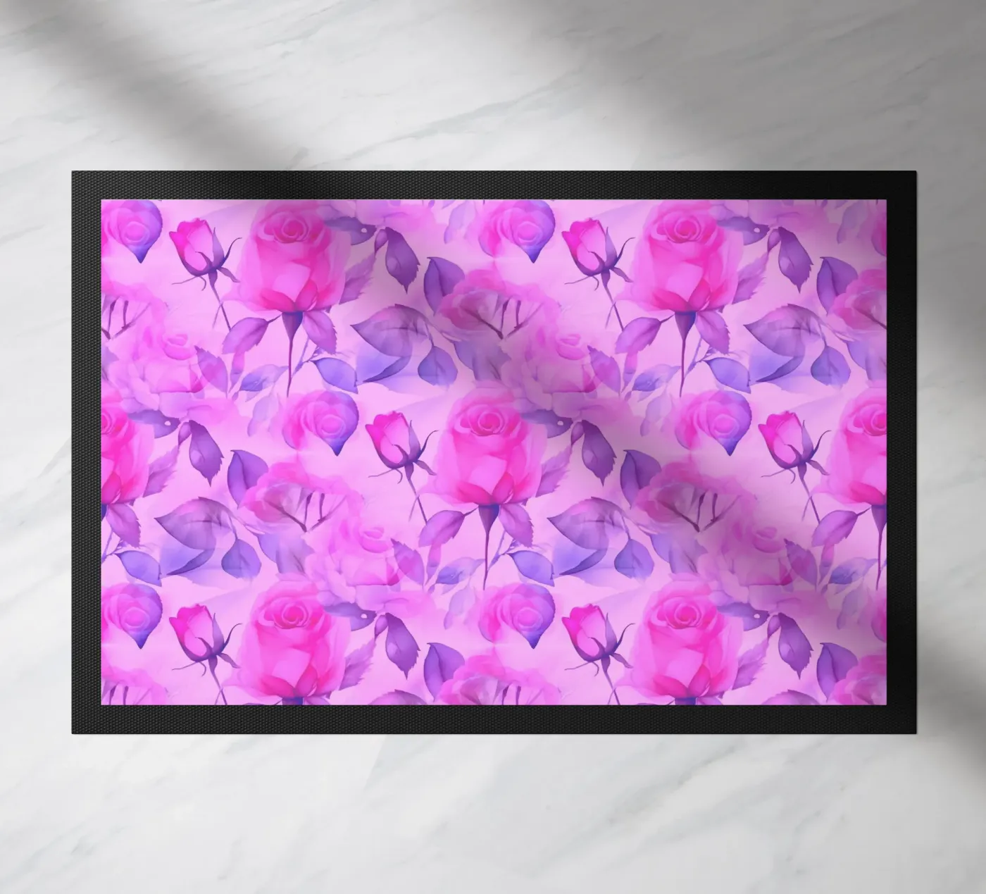 Rose delicate rosa e blu zerbino da SilverPegasus