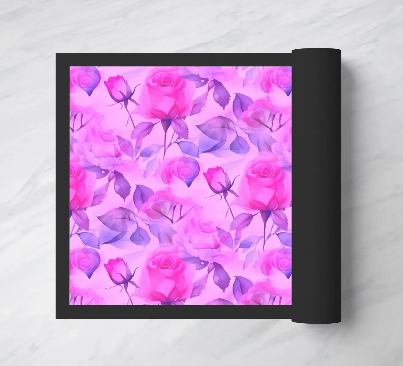 Rose delicate rosa e blu zerbino da SilverPegasus