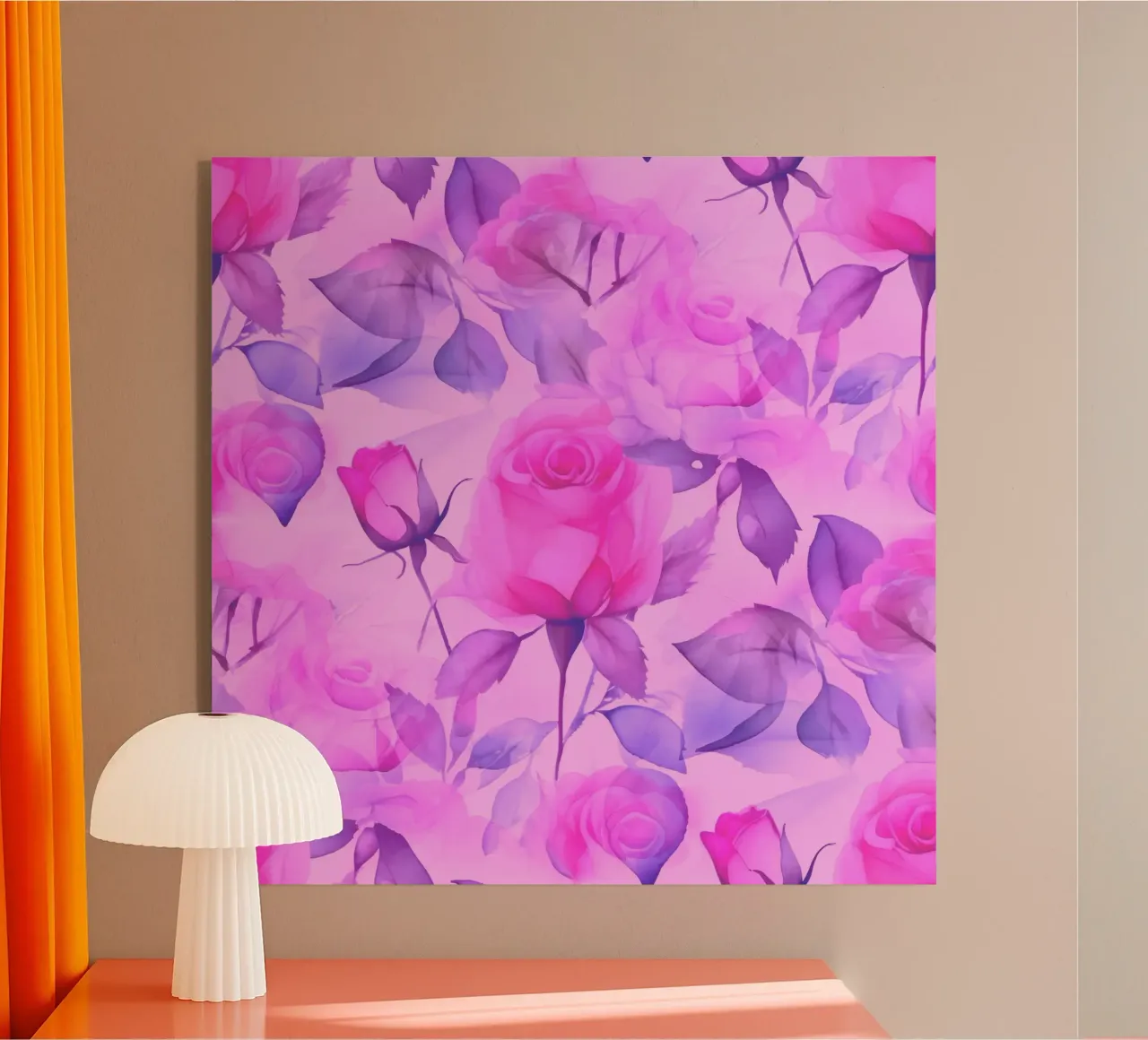 Rose delicate rosa e blu plexiglass da SilverPegasus