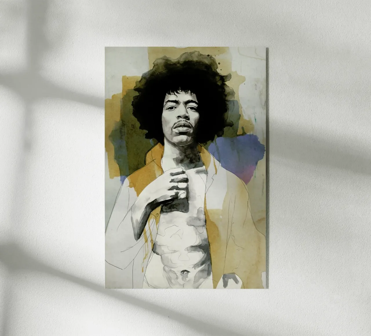 Jimi Hendrix plexiglass da David Diehl