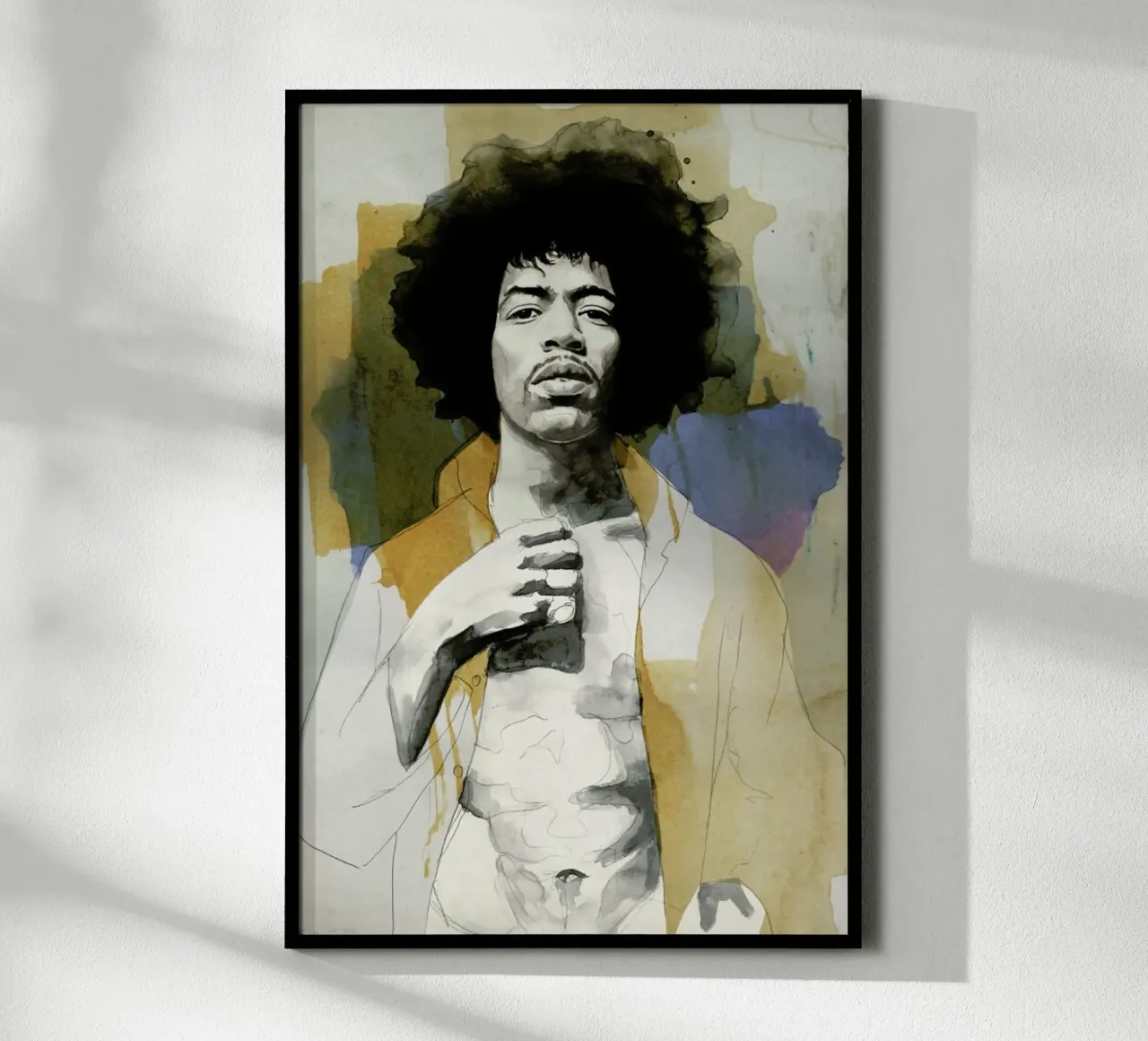 Jimi Hendrix carta hahnemühle da David Diehl