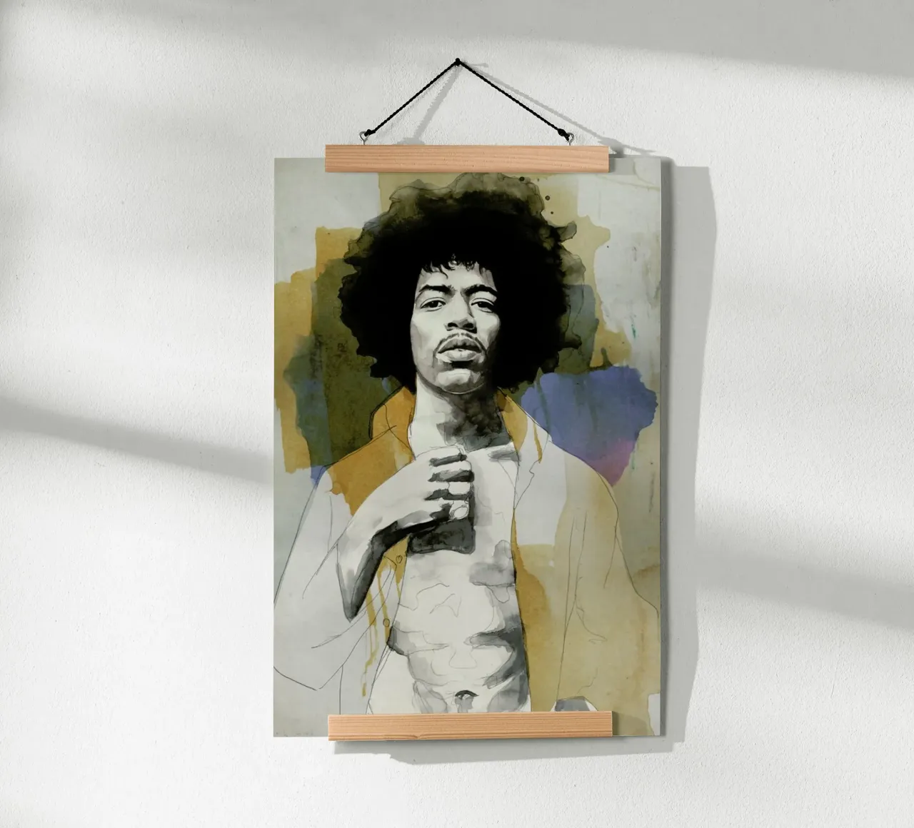 Jimi Hendrix poster van David Diehl