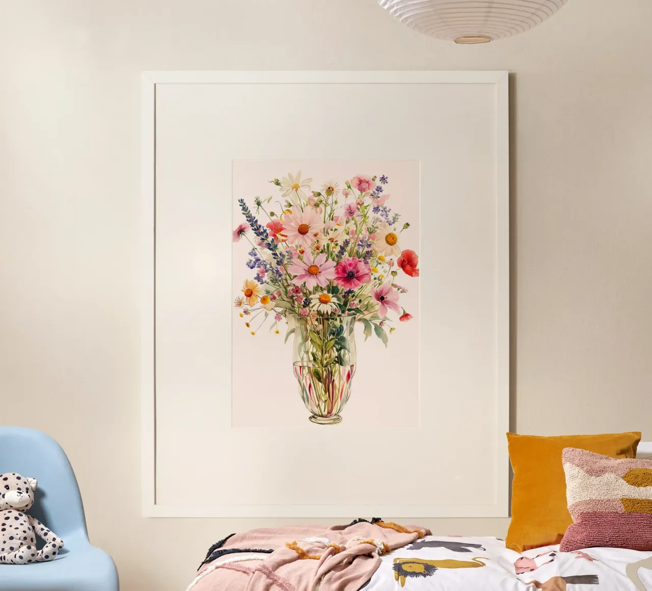 Botanische Kunst "Wildblumenwiese" - Lebendig & zart Poster von ClubArt