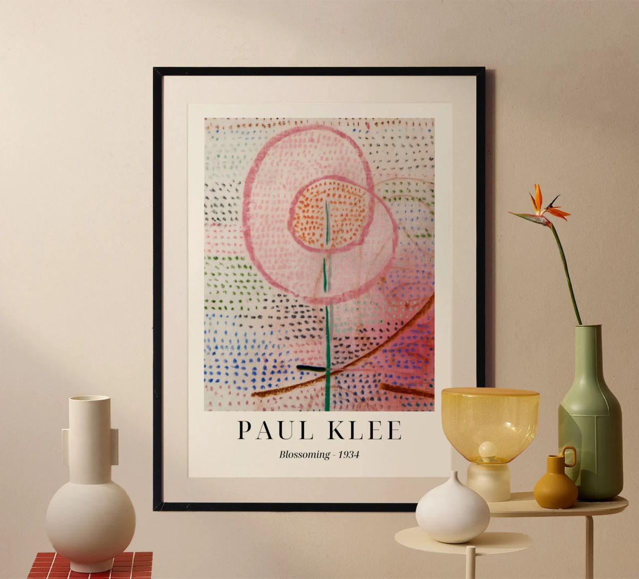Paul Klee "Blossoming" Bauhaus Print - Abstract Floral poster by ClubArt