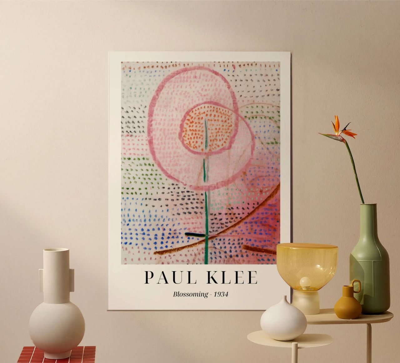 Paul Klee "Blossoming" Bauhaus Print - Abstract Floral poster by ClubArt