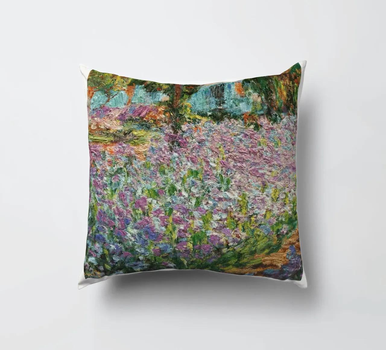 Claude Monet "Tuin van de kunstenaar" Impressionistisch meesterwerk kussen van ClubArt