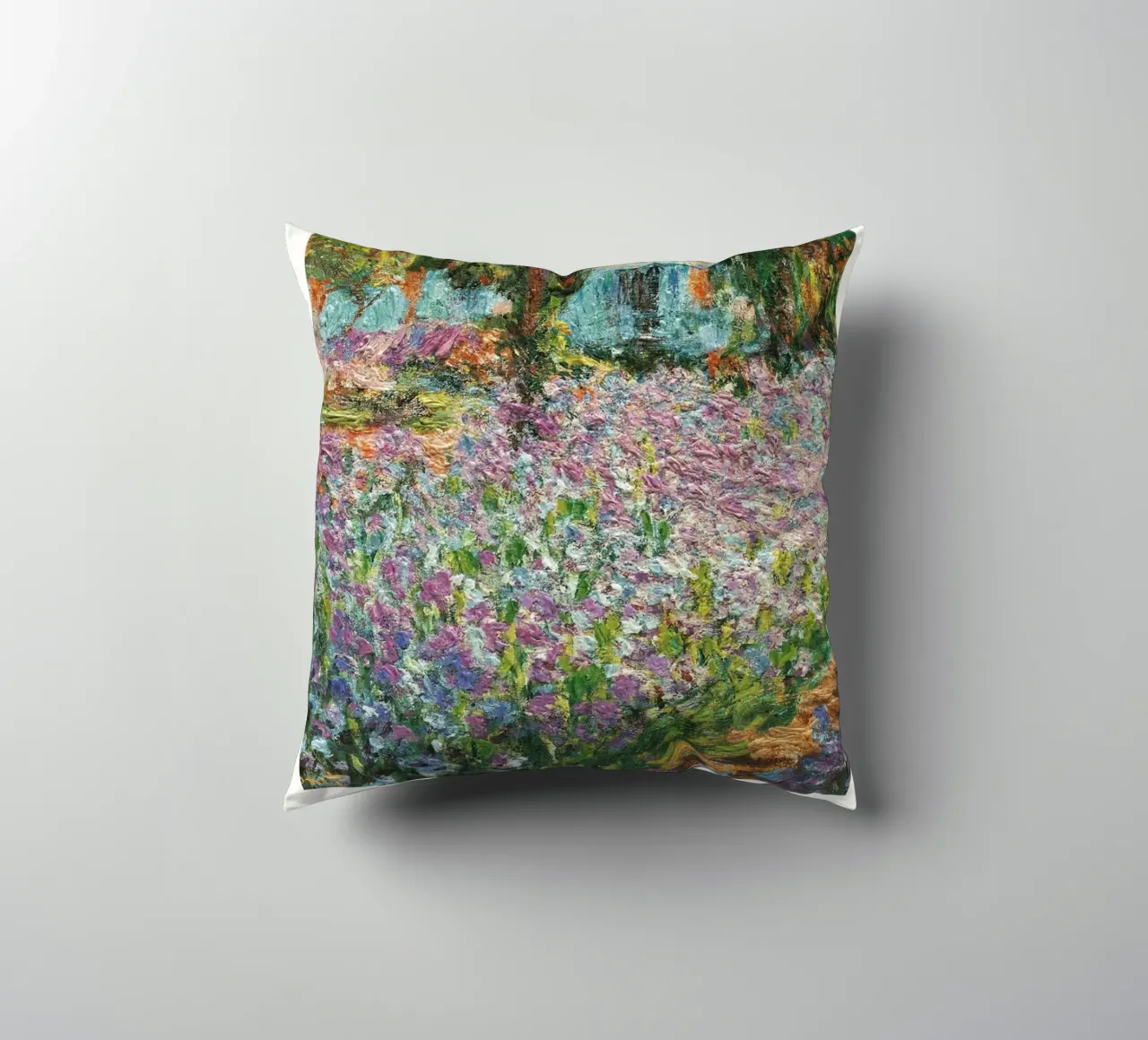 Claude Monet "Tuin van de kunstenaar" Impressionistisch meesterwerk kussen van ClubArt