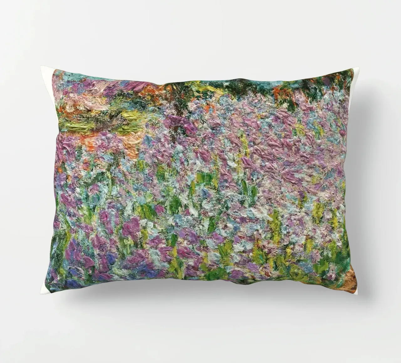 Claude Monet "Tuin van de kunstenaar" Impressionistisch meesterwerk kussen van ClubArt