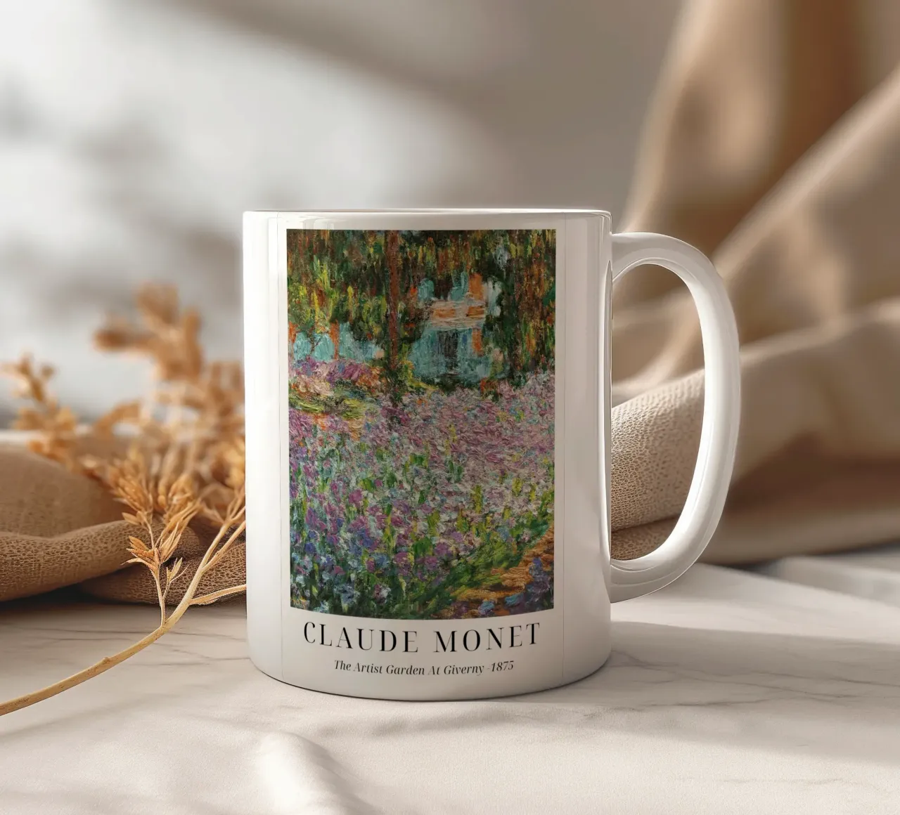 Claude Monet "Der Garten des Künstlers" Impressionistisches Meisterwerk Keramik Tasse von ClubArt