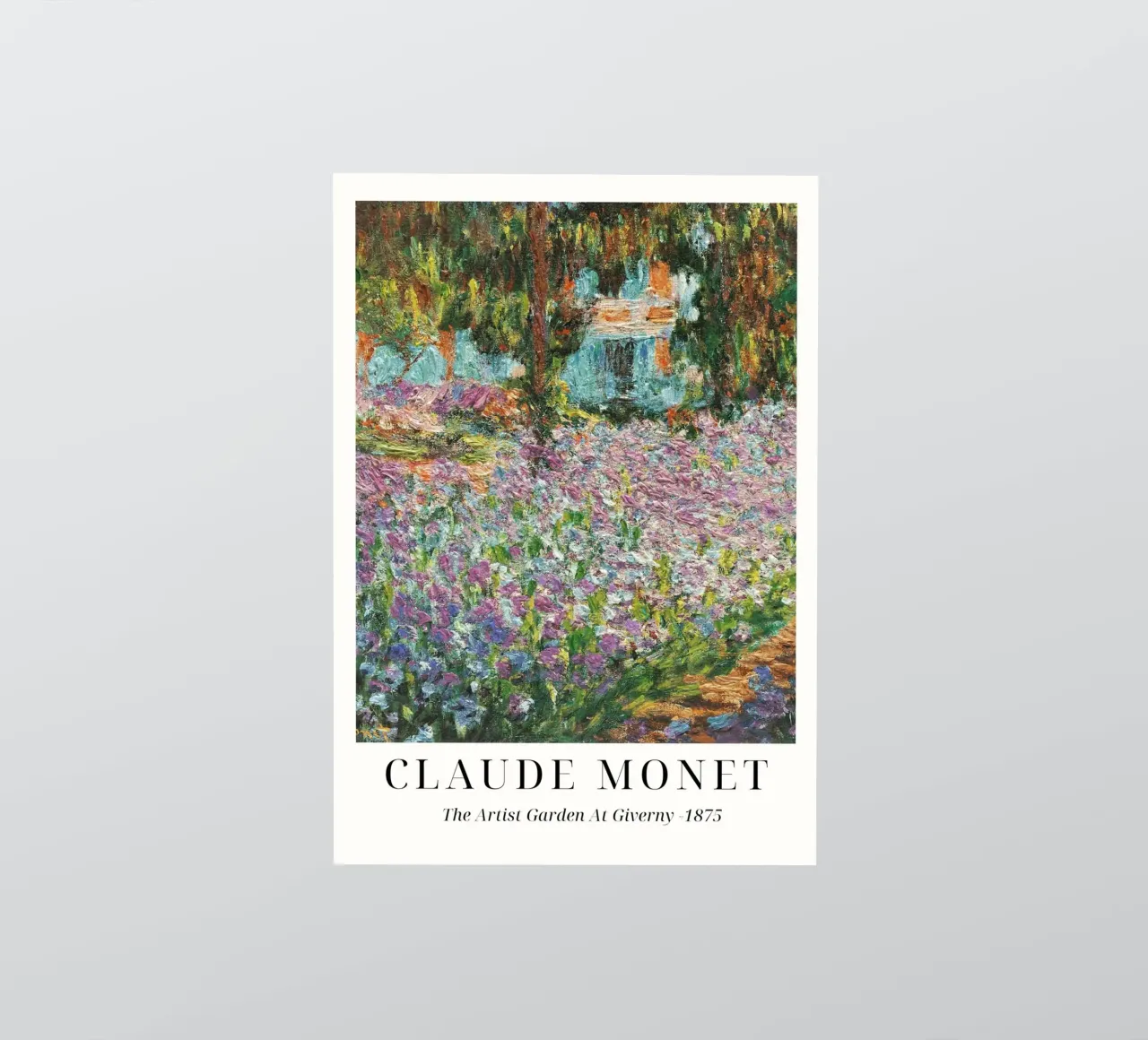 Claude Monet "Artist's Garden" Impressionist Masterpiece sticker by ClubArt