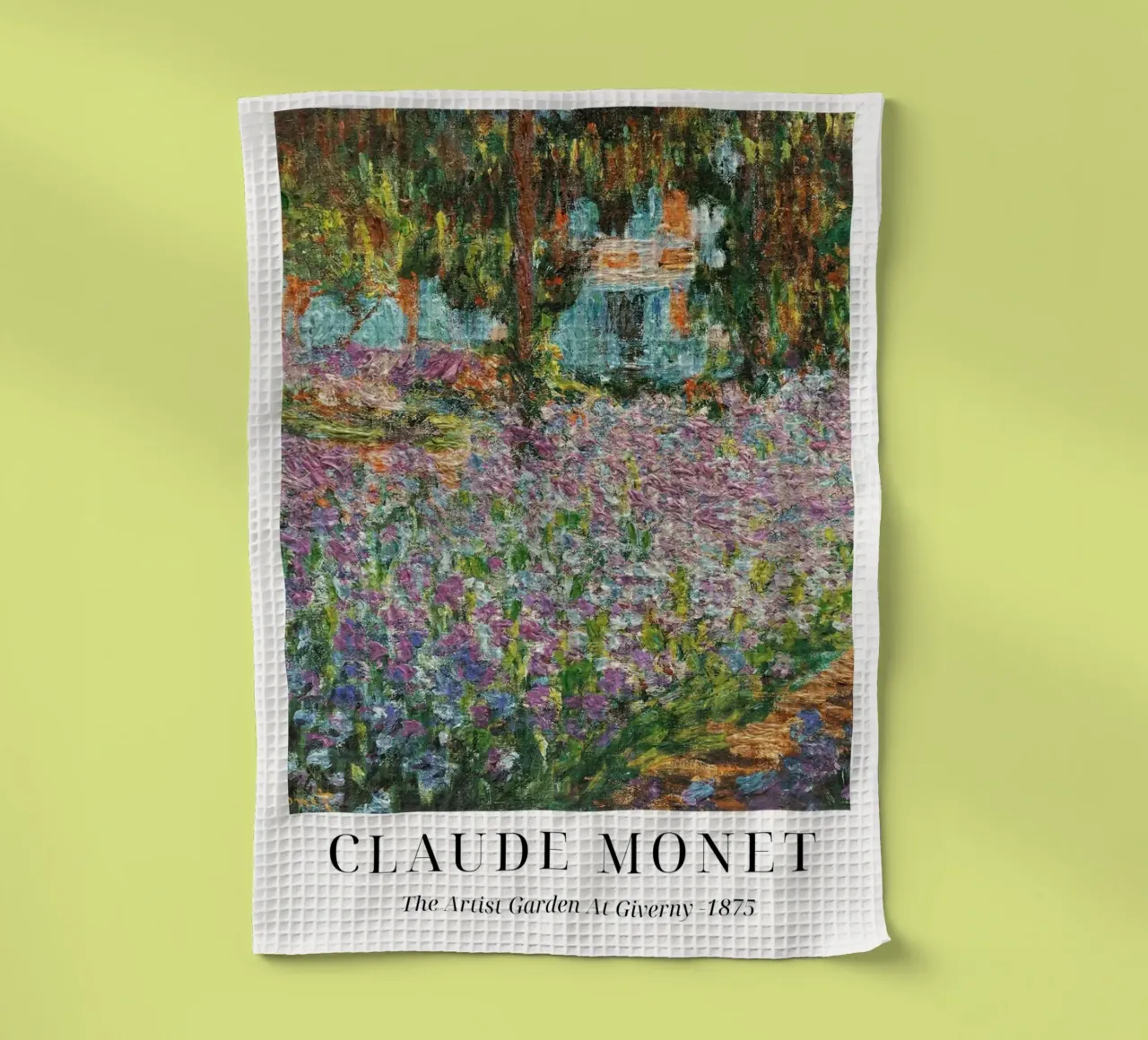 Claude Monet "Jardin d'artiste" Chef-d'oeuvre impressionniste torchon de ClubArt