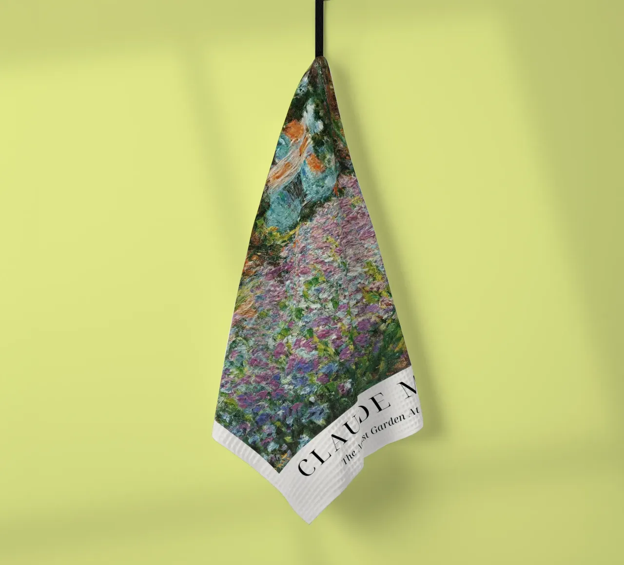Claude Monet "Jardin d'artiste" Chef-d'oeuvre impressionniste torchon de ClubArt