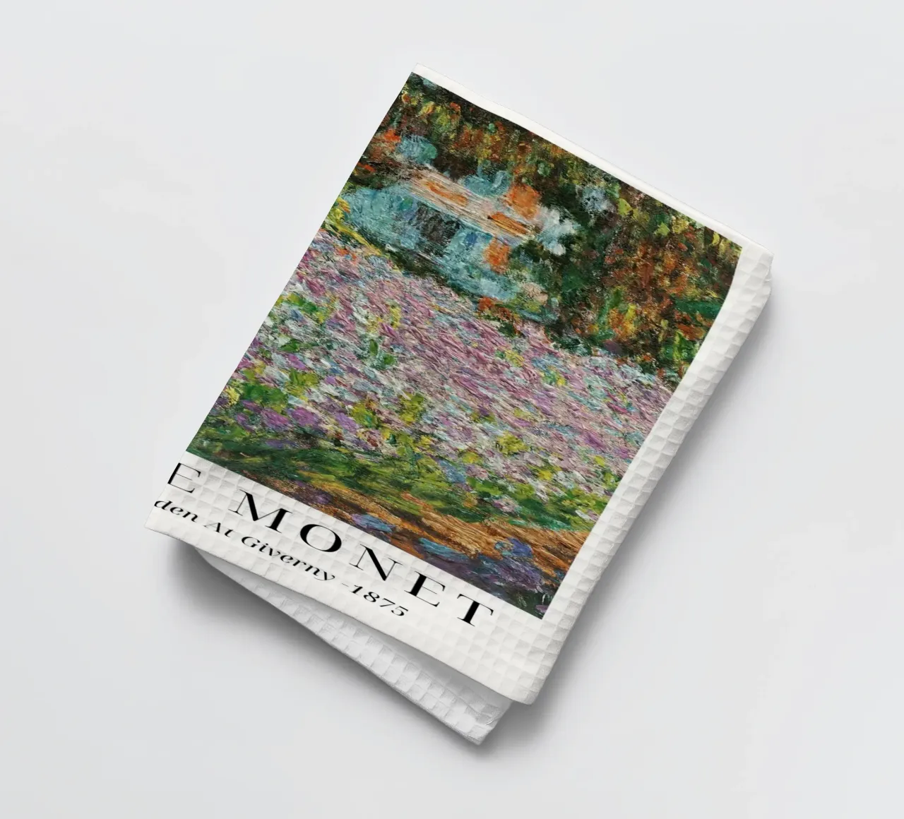Claude Monet "Jardin d'artiste" Chef-d'oeuvre impressionniste torchon de ClubArt