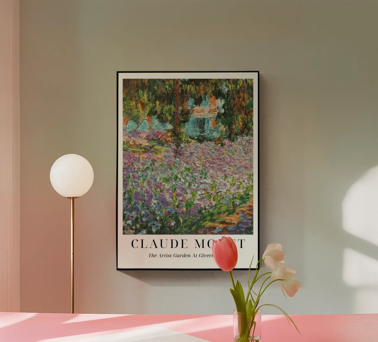 Claude Monet "Der Garten des Künstlers" Impressionistisches Meisterwerk Acryl-Glas von ClubArt
