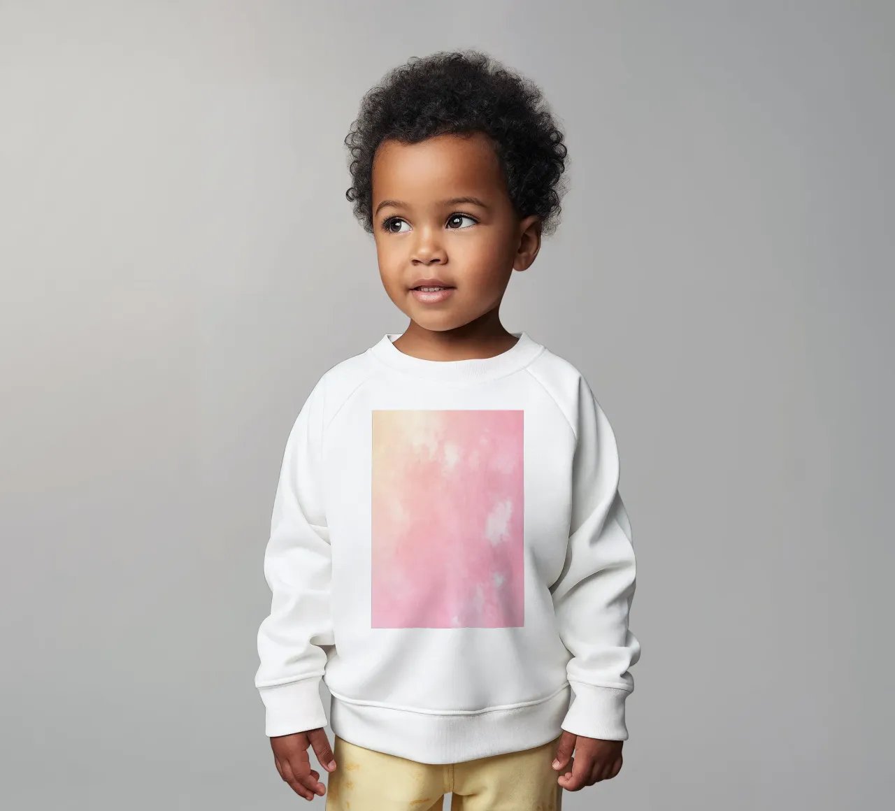 Texture astratta ad acquerello "Soft Pink Haze" - Sereno e tranquillo felpa neonato da ClubArt