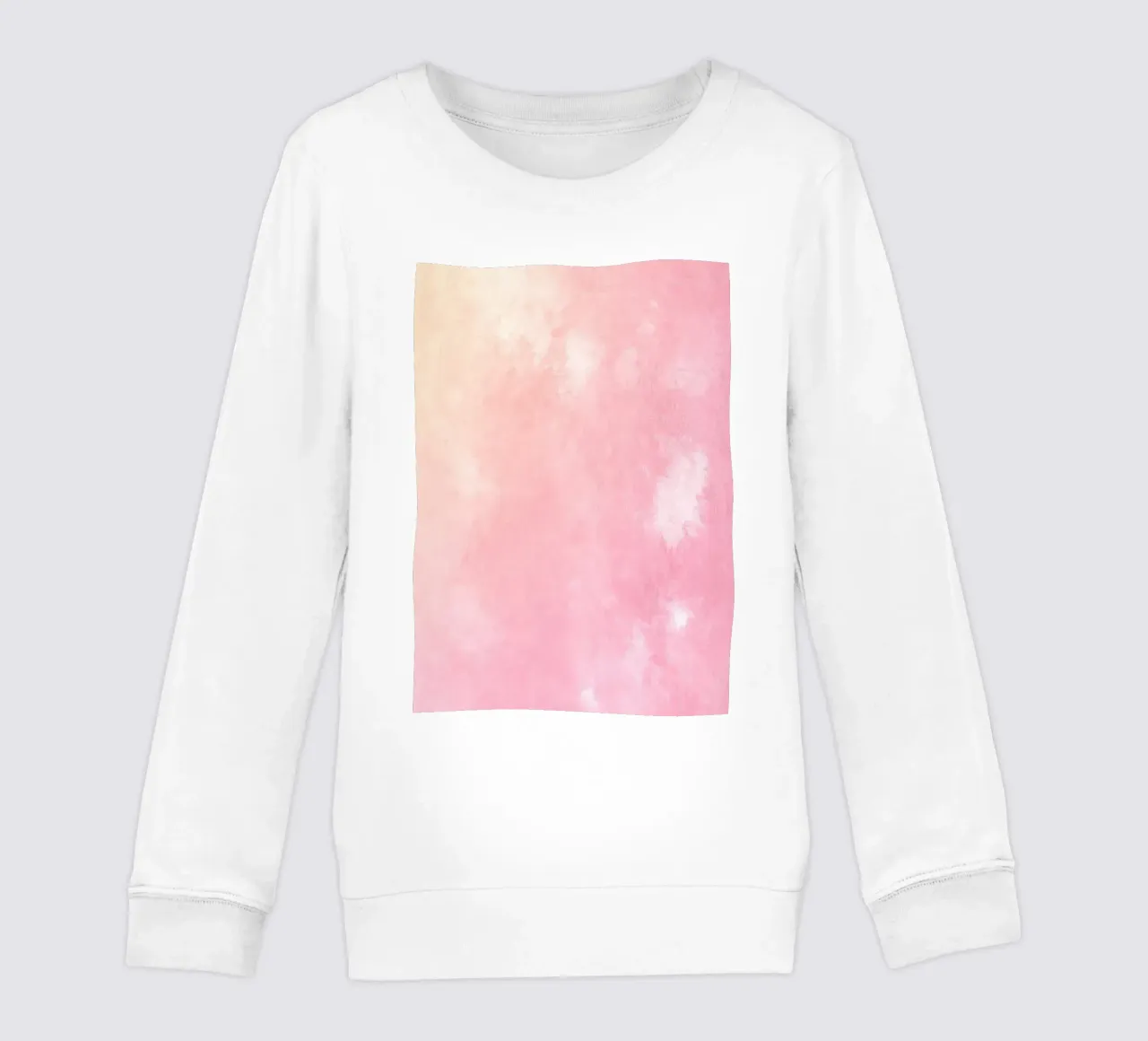 Texture astratta ad acquerello "Soft Pink Haze" - Sereno e tranquillo felpa bambino da ClubArt