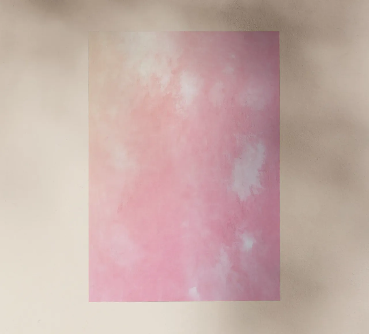 Texture astratta ad acquerello "Soft Pink Haze" - Sereno e tranquillo pellicola backlit da ClubArt