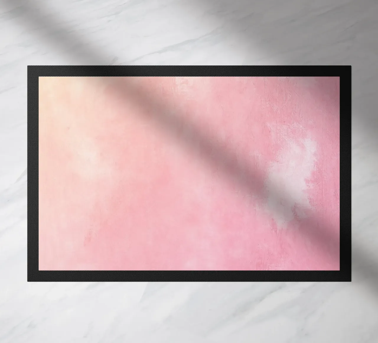Texture astratta ad acquerello "Soft Pink Haze" - Sereno e tranquillo zerbino da ClubArt