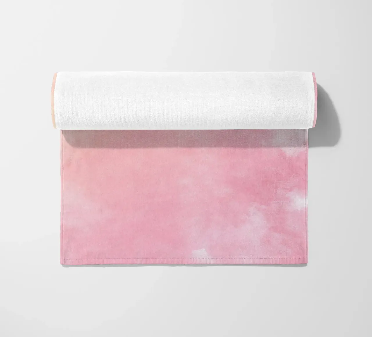 Texture astratta ad acquerello "Soft Pink Haze" - Sereno e tranquillo telo mare da ClubArt