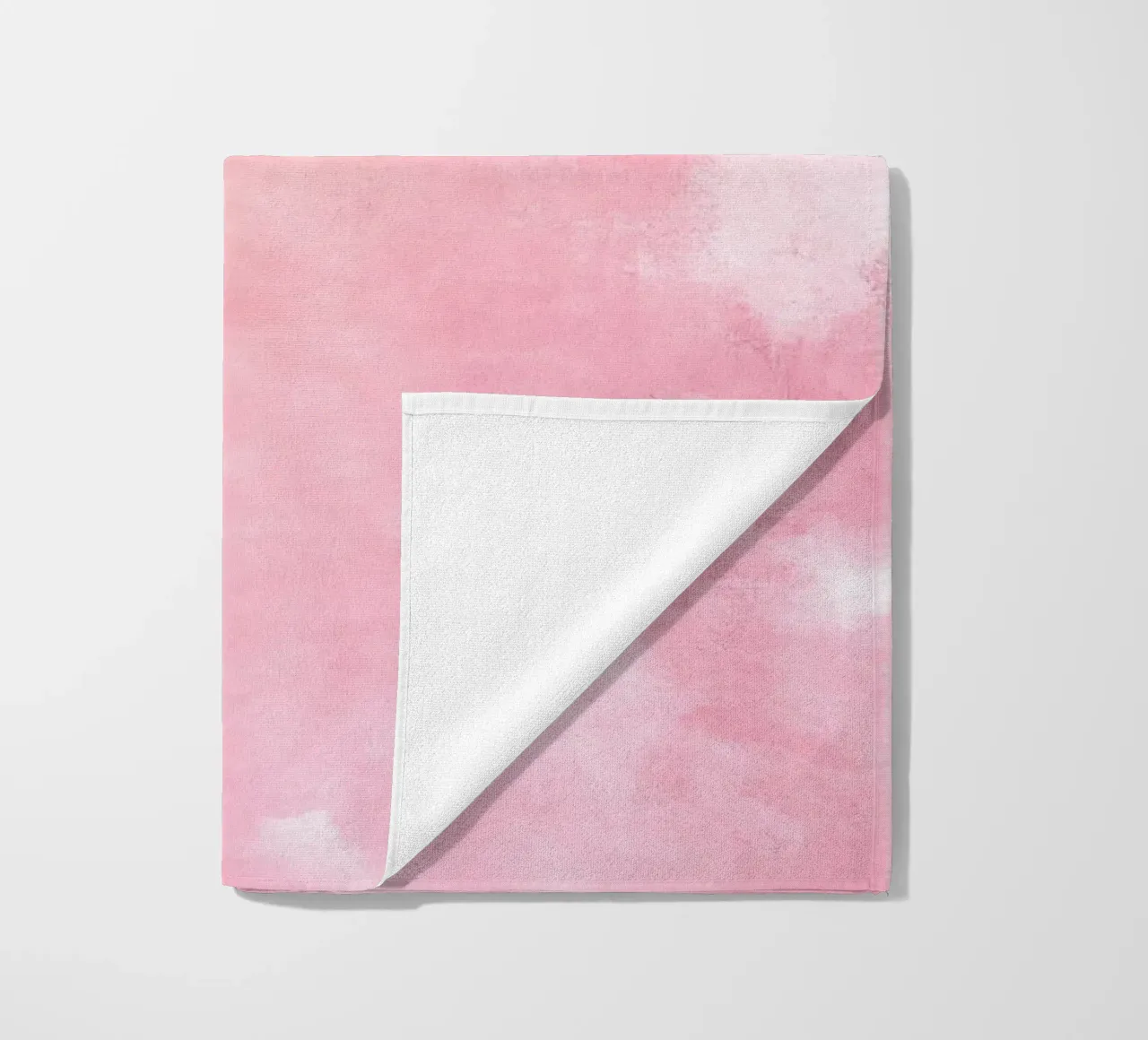 Texture astratta ad acquerello "Soft Pink Haze" - Sereno e tranquillo telo mare da ClubArt
