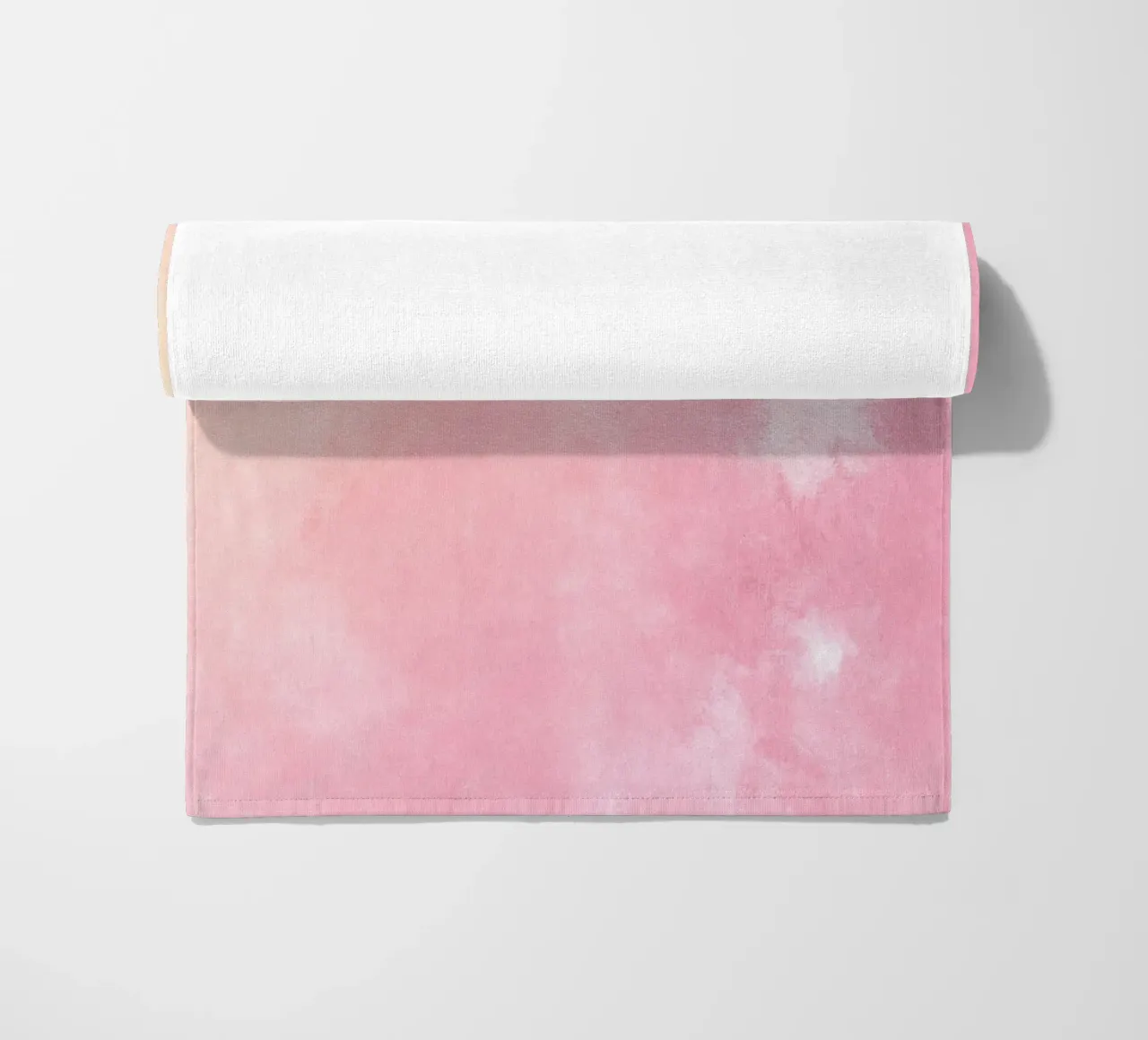 Texture astratta ad acquerello "Soft Pink Haze" - Sereno e tranquillo telo mare da ClubArt