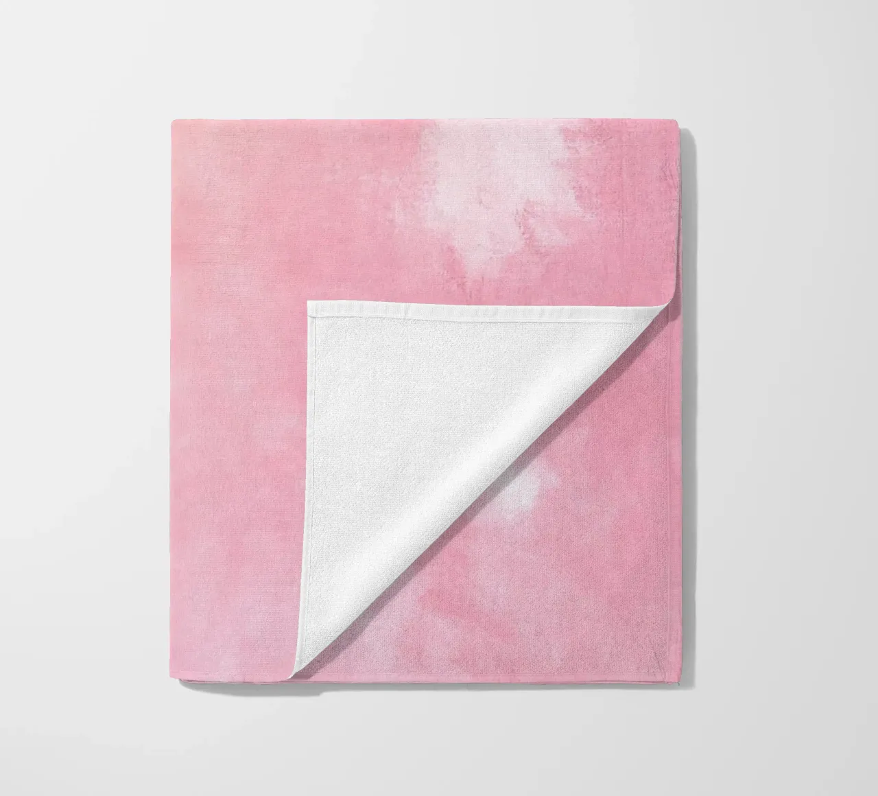 Texture astratta ad acquerello "Soft Pink Haze" - Sereno e tranquillo telo mare da ClubArt