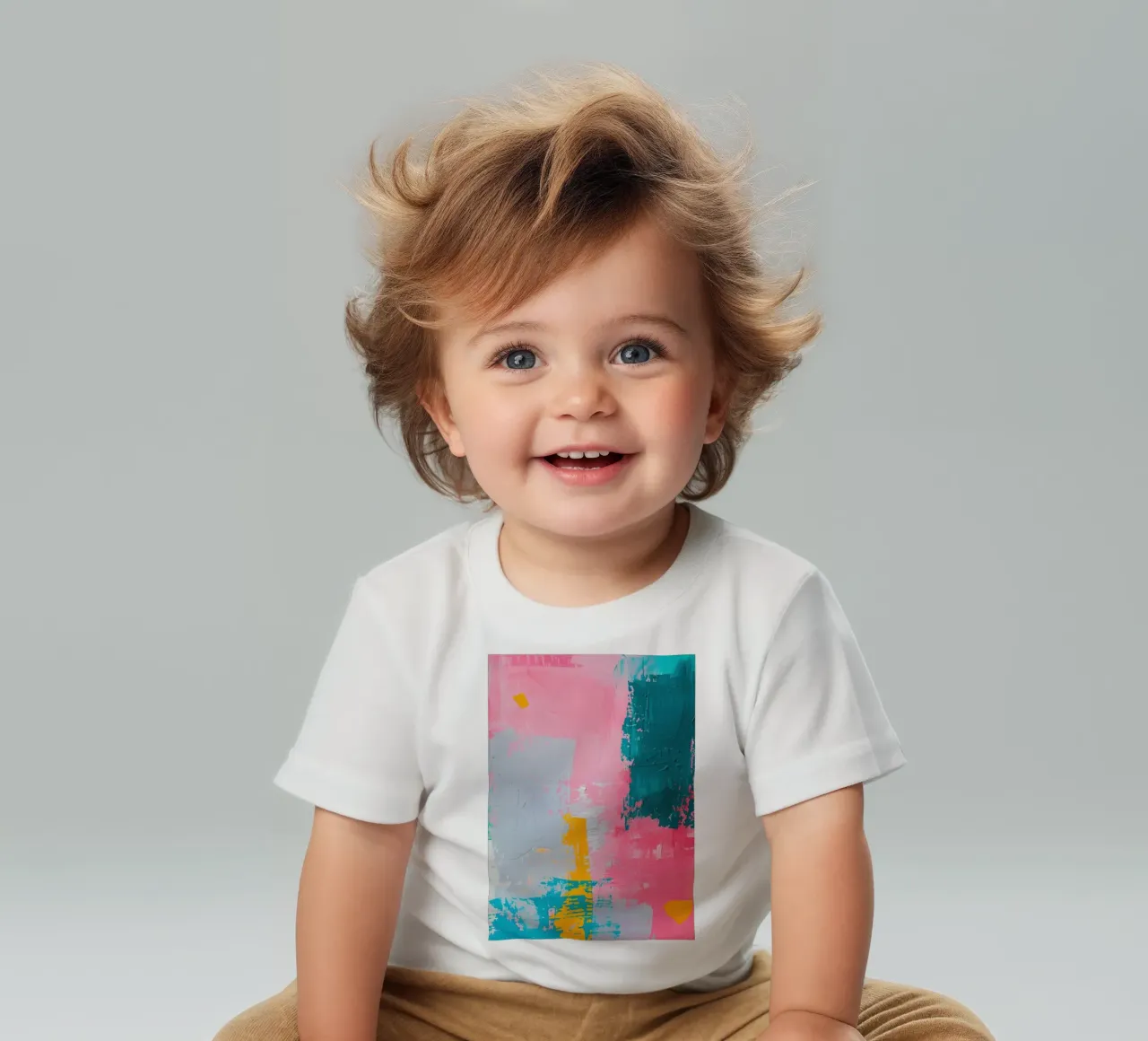 "Urban Canvas" Abstract Expressionist Art - Textured & Bold baby t-shirt by ClubArt