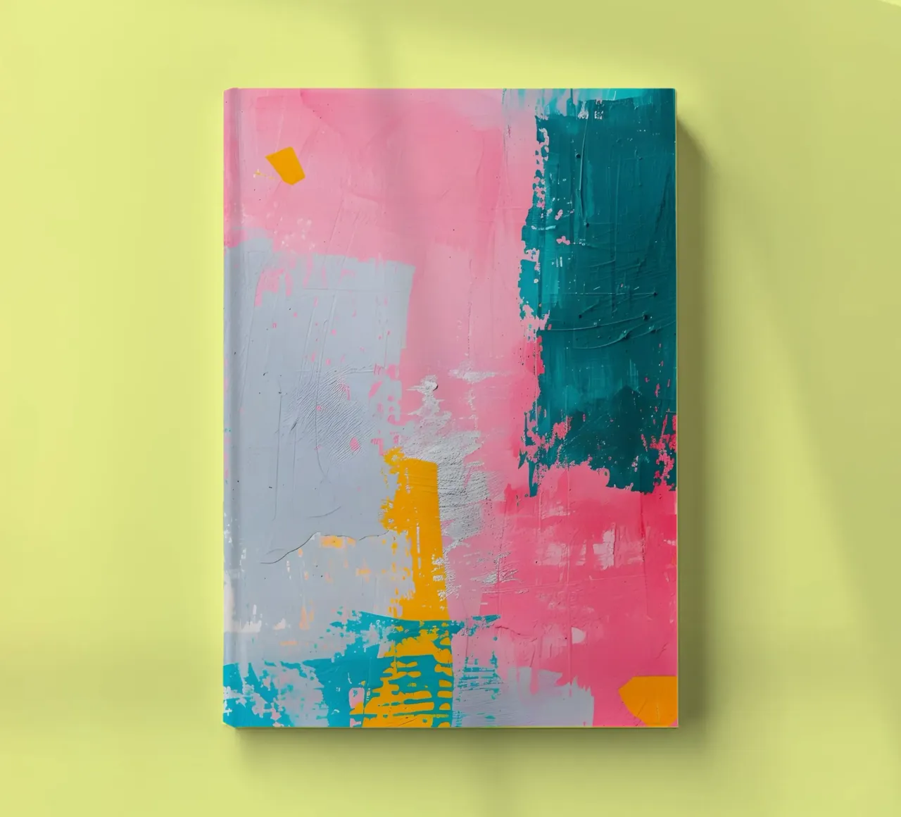 "Urban Canvas" Abstract Expressionist Art - Textured & Bold notebook by ClubArt