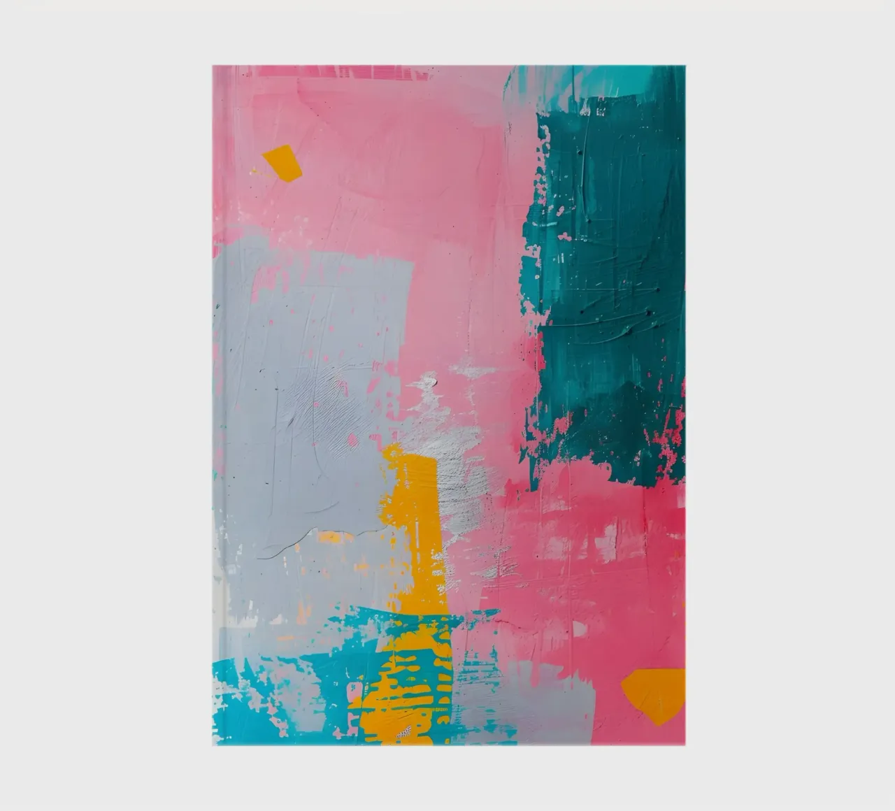 "Urban Canvas" Abstract Expressionist Art - Textured & Bold notebook by ClubArt