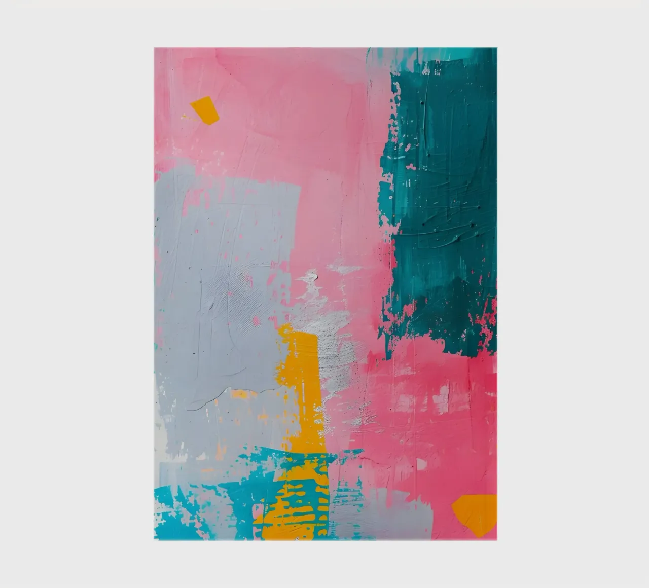 "Urban Canvas" Abstract Expressionist Art - Textured & Bold notebook by ClubArt