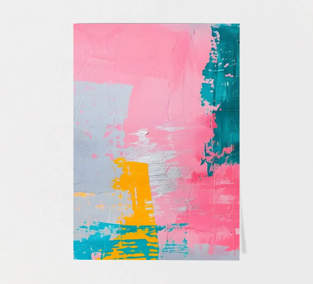 "Urban Canvas" Abstract Expressionist Art - Textured & Bold sticker sheet by ClubArt