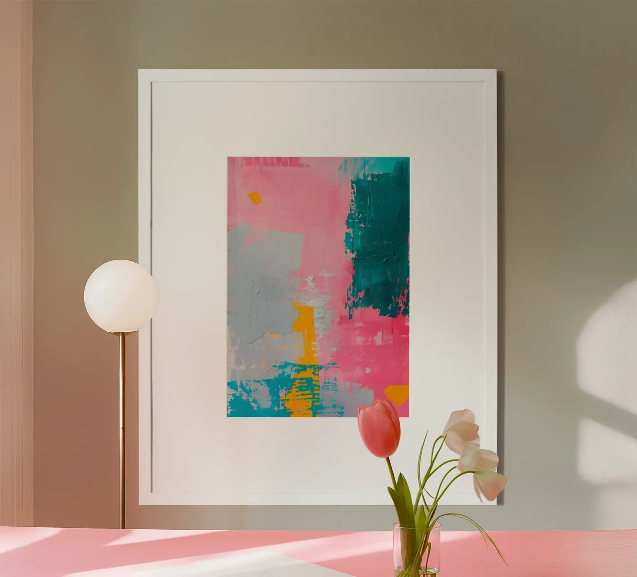 Art expressionniste abstrait "Urban Canvas" - Texturé et audacieux poster de ClubArt