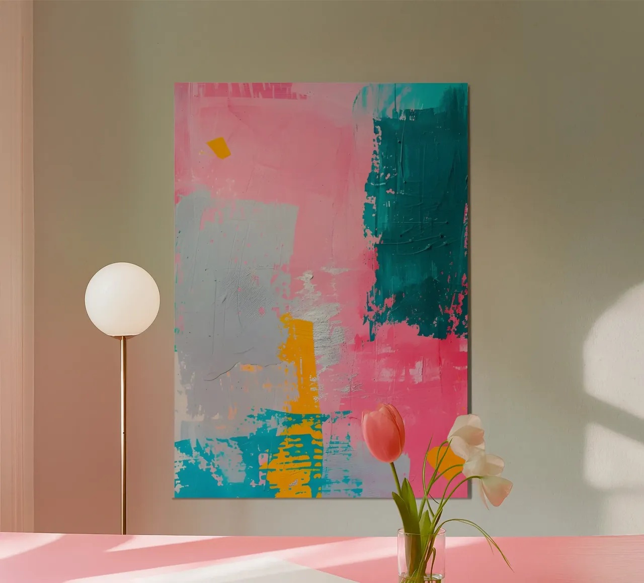 "Urban Canvas" Abstract Expressionist Art - Textured & Bold hahnemühle by ClubArt