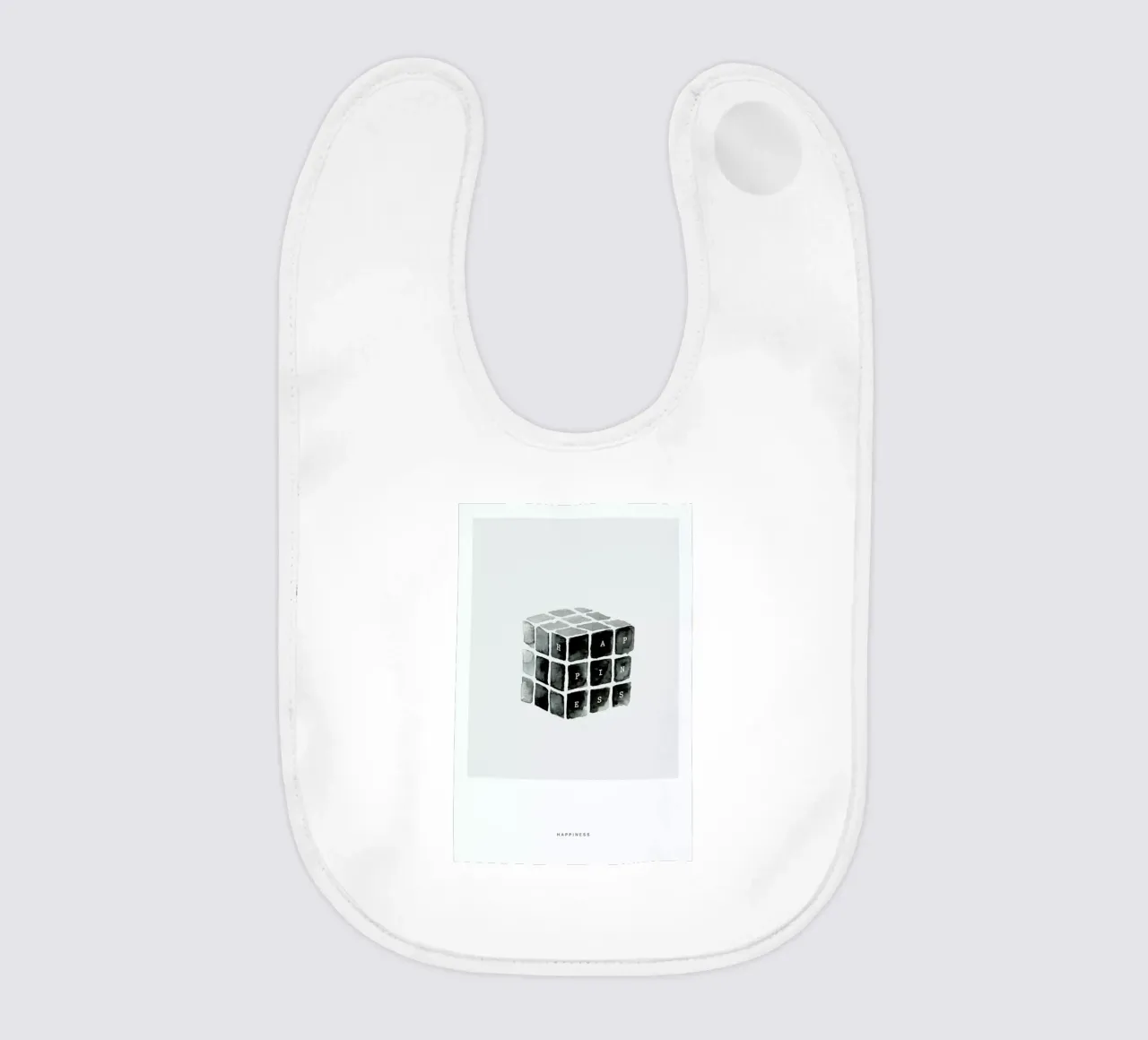 Happiness baby bib by Sarah Bühler