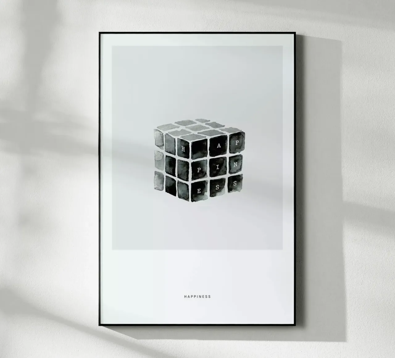 Happiness acrylic glass by Sarah Bühler