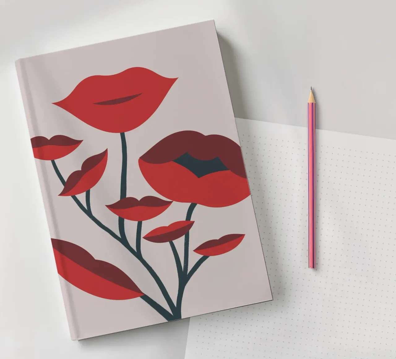 Flower Lips notebook by Little Dean