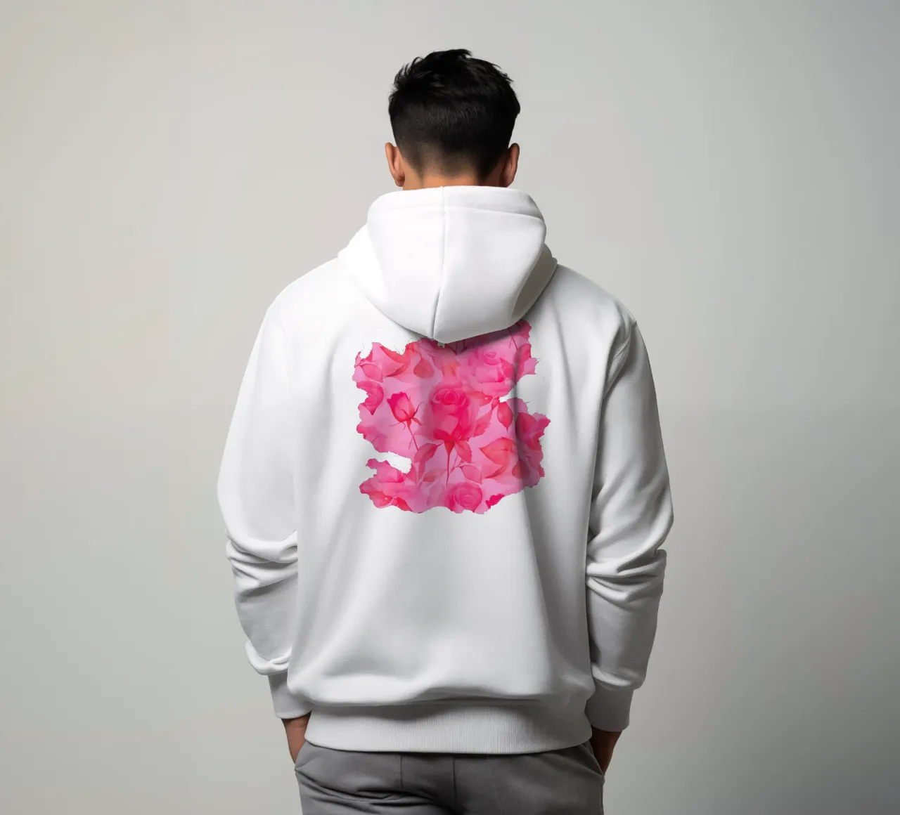 Delicate Roses Orange Pink hoodie by SilverPegasus