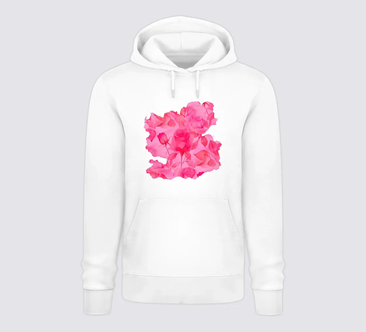 Delicate Roses Orange Pink hoodie by SilverPegasus