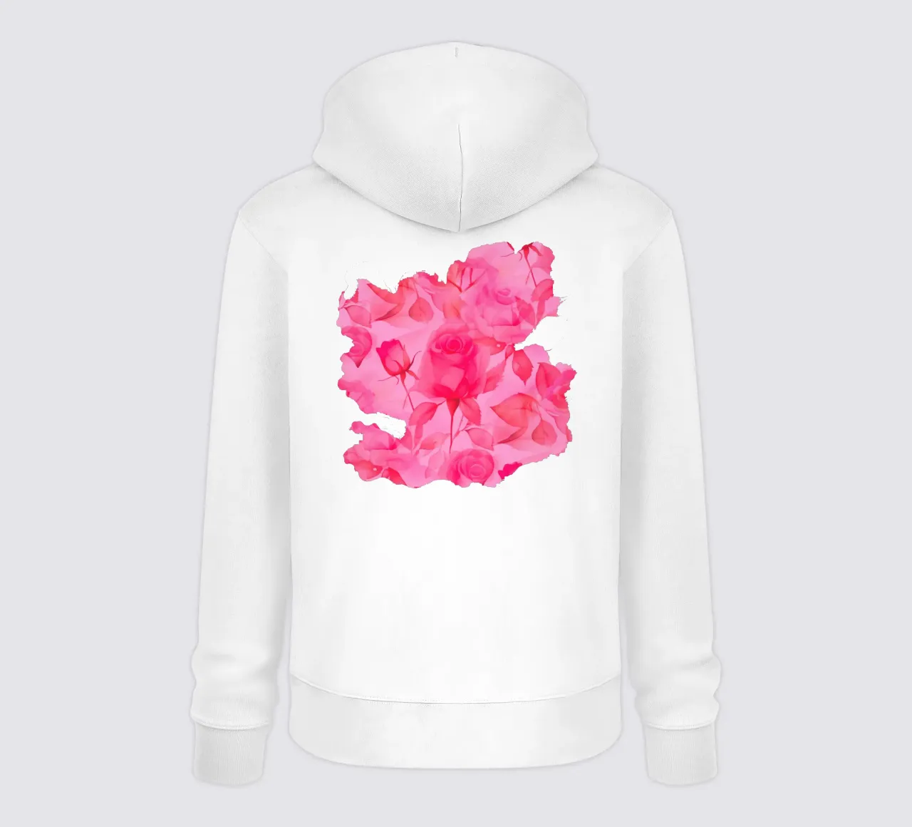 Delicate Roses Orange Pink hoodie by SilverPegasus