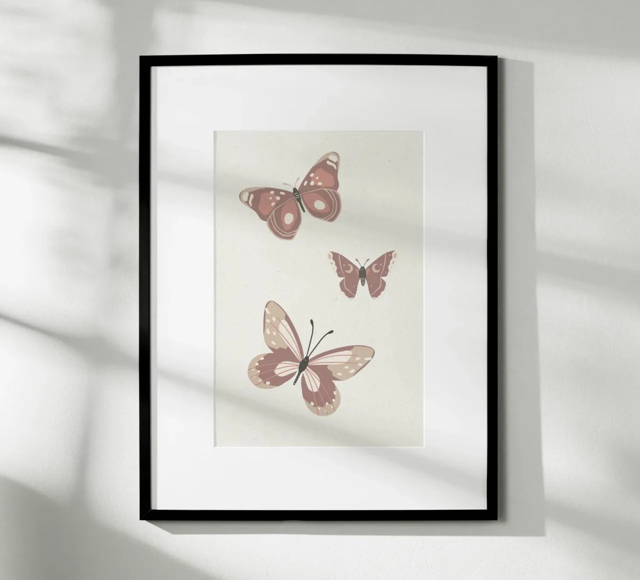 Butterfly poster con telaio in alluminio da KRUTH DESIGN
