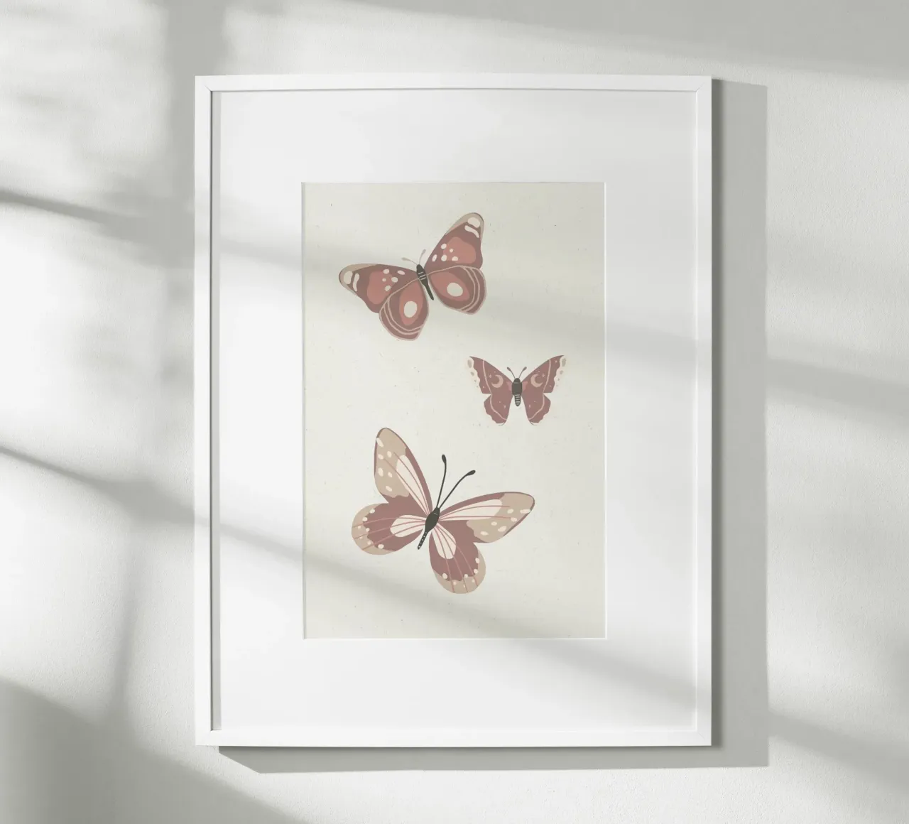 Butterfly poster con telaio in alluminio da KRUTH DESIGN