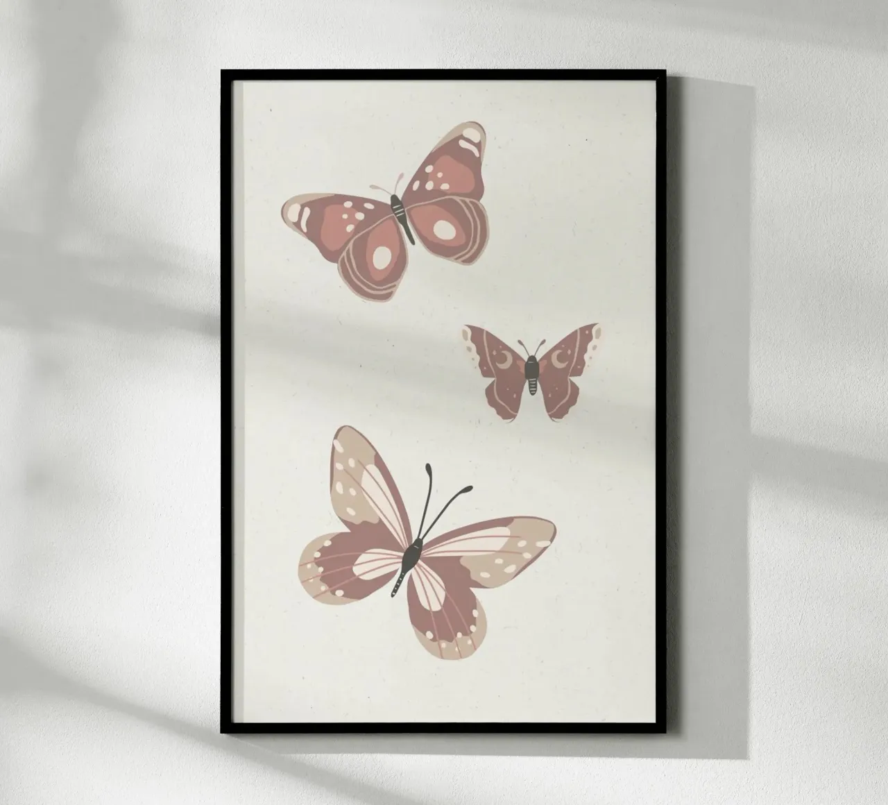 Butterfly poster con telaio in alluminio da KRUTH DESIGN