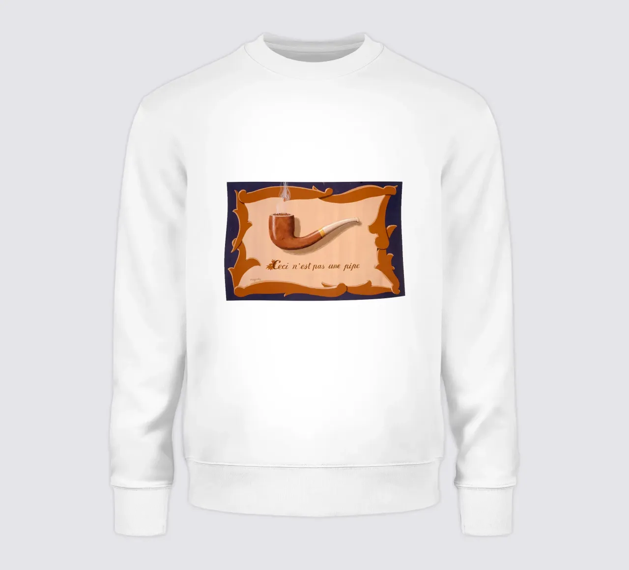 The Tune and Also the Words" by René Magritte sweatshirt by Classic Art Prints