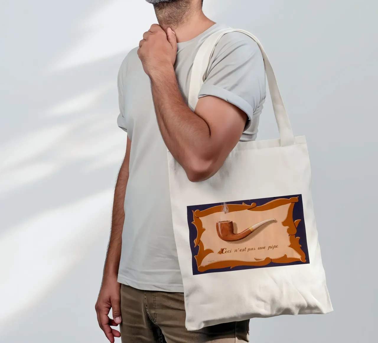 L'air et les mots" de René Magritte tote bag de Classic Art Prints