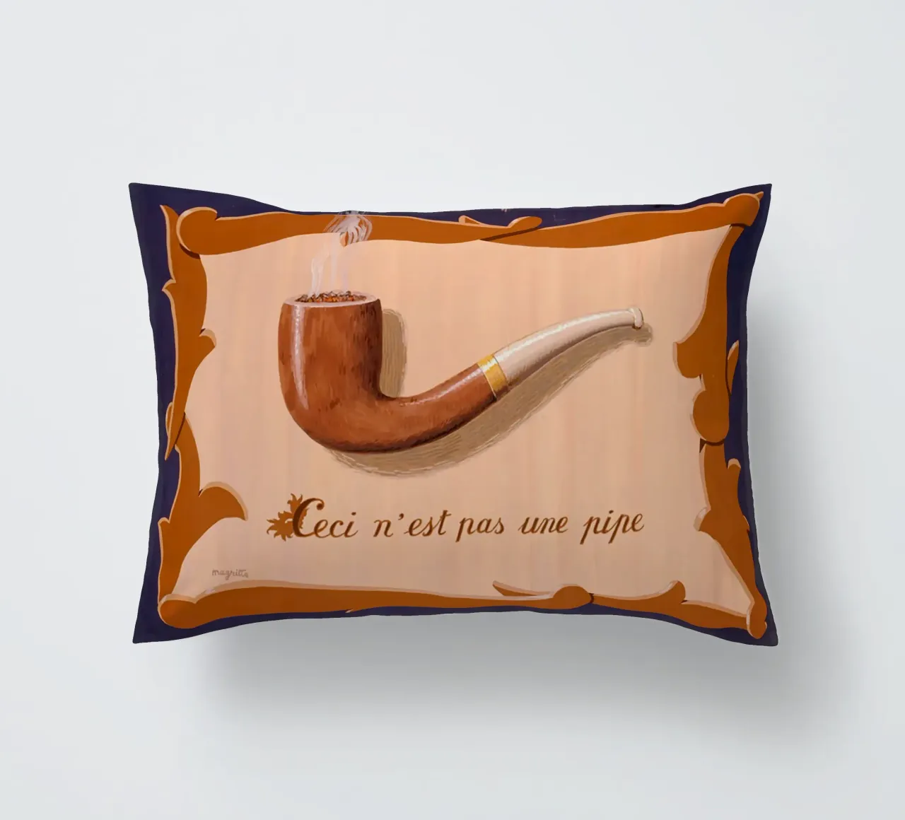 The Tune and Also the Words" by René Magritte decorative cushion by Classic Art Prints