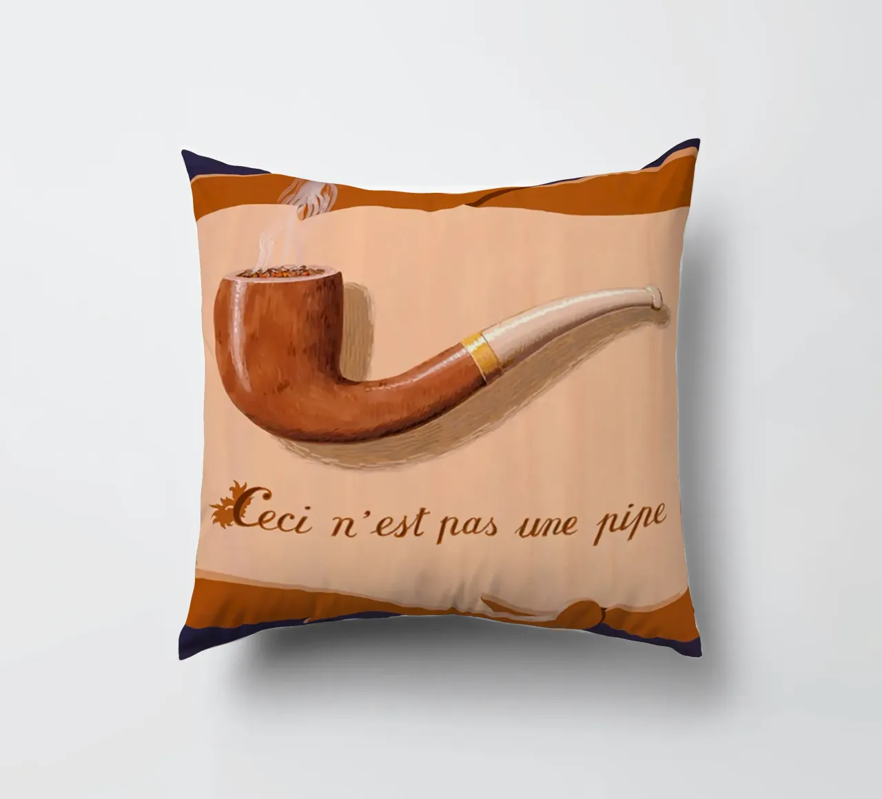 The Tune and Also the Words" by René Magritte decorative cushion by Classic Art Prints