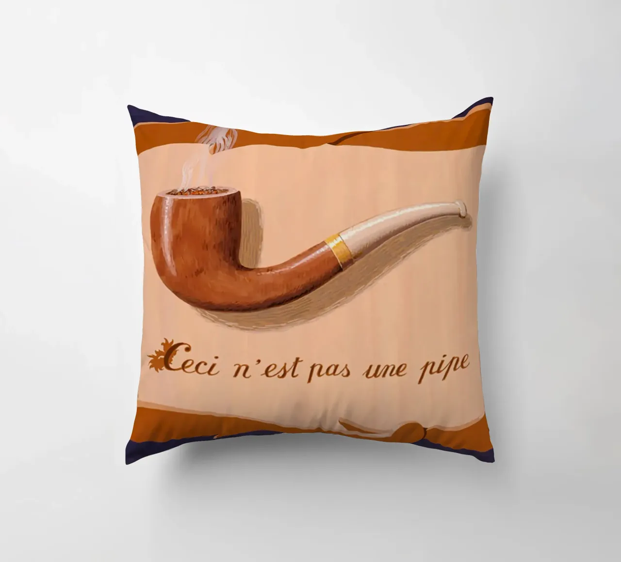 The Tune and Also the Words" by René Magritte decorative cushion by Classic Art Prints